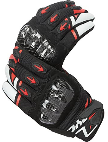 Scoyco Guanti da motociclismo con schermo tattile a dita piene Armatura in fibra di carbonio Guanti da moto per uomini donne ciclismo Motocross Racing Dirt Bike BMX ATV MTB guida