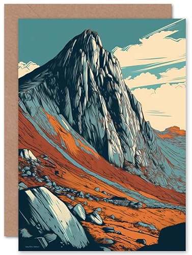Artery8 Tryfan Berggipfel Landschaft Wandern Reisen Natur Weihnachtskarte