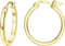 Dochais Gold Hoop Ohrringe für Frauen 14K Echtgold vergoldet Reifen mit 925 Sterling Silber Post Gold 30mm