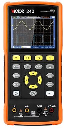 QDTimes 240 240S 270 270S handheld oscilloscope with multimeter auto range 40MHz 70MHz bandwidth Storage Oscilloscope factory(VICTOR 240)