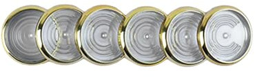 CREATE A NOTEBOOK Medium Gold Discs (12 Einheiten, Unterstützung bis zu 80 Blatt) für die Montage eines Notizbuchs Discbound