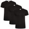 Keanu Mens Thermal T Shirts - Pack of 3 - Winter Warm Brushed Underwear Short Sleeve Vest Baselayer - Big Sizes 3XL, 4XL, 5XL (Black, 5XL)