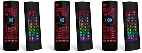 Vadillo 3X Ratón de Aire para Android TV Box, Mini Teclado Inalámbrico Ratón Remoto de Aire Control