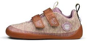 Affenzahn Halbschuh Knit Happy | Mit Klettverschluss, vegan, rutschfest, flexibel, reflektierend und besonders leicht, erhältlich in den Größen 21 bis 32