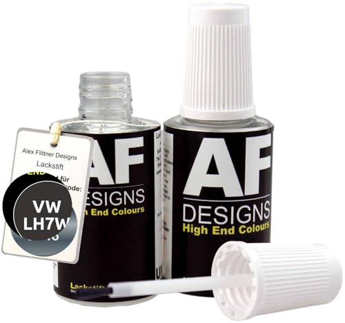 Alex Flittner Designs Lackstift für VW Natural Grey Metallic LH7W 2x20 ml | Lackstift Set geeignet für Farbcode: LH7W und Farbname: Natural Grey Metallic