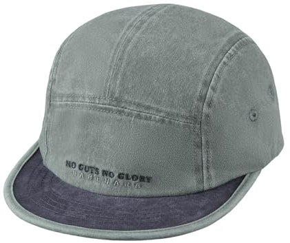 CLAPE Original 5 Panel Cap Washed Baseball Cap Kurzer Schirm Flat Brim Basecap Street Snapback Cap UV-Schutz Schildkappe Verstellbar Schirmmütze