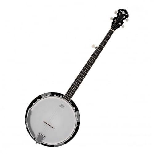 Gear4music Banjo 5 cordes + Housse de transport et accordeur de tête