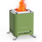 Onlyfire 2 en 1 Carré Brasero de Table, 16,5cm Portable Brasero Extérieur avec Support de Pot et Sac de Transport, Fumée Foyer à Bois pour Patio Camping Jardin, Brasero sans Fumée, Vert