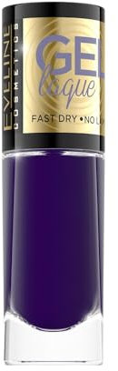 Eveline Cosmetics Gel Laque Schnell Trocknender Nagellack - Langanhaltender Gel-Effekt ohne UV/LED-Lampe - Einfache Anwendung mit breitem Pinsel - Lebendige Farben