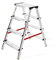 Aluminium Double-Sided Step Ladder 3 4 5 6 7 8 Tread (2X4-125)