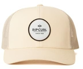 Rip Curl Herren Icons Trucker Hat, Mesh Back Cap Snapback for Men, Adjustable Hut, Sand 251, Einheitsgröße