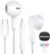 USB C Kopfhörer, für iPhone 16 Pro Max [MFi-Zertifiziert] In-Ear Kopfhörer mit Kabel USB C, mit Mikrofon/Lautstärkeregler/HiFi-Stereo Ohrhörer USB Typ C Kopfhörer für iPhone 15/iPad Pro/Samsung S24