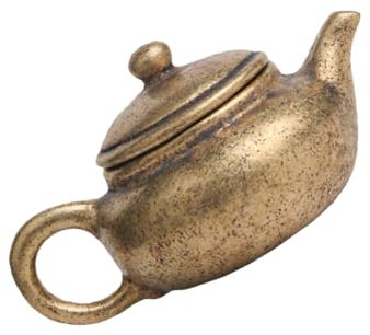 MUSISALY 1pièce Théière Laiton Vintage Décoratif Pour Bureau Artisanat Chic Laiton Pour Décoration De Maison Bureau
