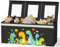 BBLIKE Extra Large Toy Storage Box - Foldable Toy Chest for Kids, Toy Organizer with Visible Lids, Side Mesh Pockets & Handle, 135L Toy Boxes for Boys, Girls, Clothes, Nursery, Living Room (Black)