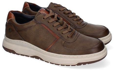 shoes&blues.es 87322 Zapato Casual de Hombre con Diseno Elegante, Comodo para Uso Diario, con Puntera Redonda y Cierre de Cordones. Verde Talla 43