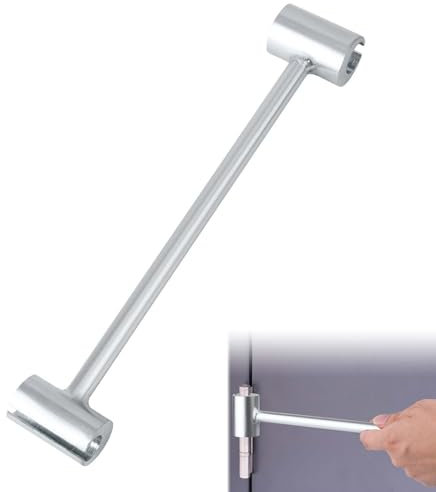 Gosknor Hinges Gap Adjusting Wrench, 0.55-0.75in Practical Hinge Adjustment Tool for Door, Heavy Duty, Fire Clean Room Security Door (Silver)