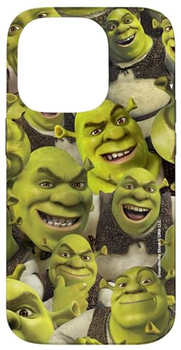 Shrek Cool Epic All Shrek Faces Collage Logo Hülle für iPhone 14 Pro