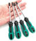 Ksvaye 4-Teiliges U-Typ Magnetischer Schraubendreher, M1.7 / M2.0 / M2.3 / M2.6 U Form Schraubendreher Set Chrom-Vanadium-Stahl + PP CRV Schraubendreher Handwerkzeug für Haushaltsgeräte
