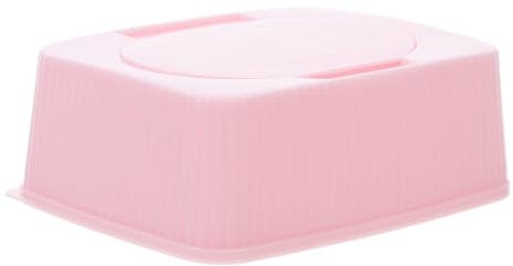 WOONEKY Wipes Storage Box with Flip Lid Dustproof Wipe Holder for Nursery and Travel Keeps Wet Tissues Fresh and Moist Color Ideal for Makeup Cotton Dispenser