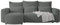 4ALL HOME Ecksofa mit Schlaffunktion Travis 248x148 cm, Couch, Sofa mit Bettkasten, Eckcouch, L-Form, Schlaffsofa, Universal (Cord Onega 07 Grau)