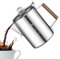 Caffettiera a percolatore, macchina da caffè vintage, in acciaio inox, design compatto portatile, perfetta per campeggio, spiaggia e riunioni di famiglia/amici