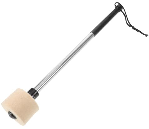JEWEDECO Mazo de Batería Profesional Mango Ergonómico de Acero Inoxidable y Cabeza de Fieltro para Percusión Instrumentos Musicales