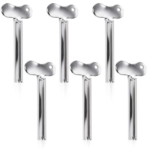 6 Pezzi Chiave Pressa Metallo, Schiaccia Tubo Dentifricio Rullo Manuale Strumento Spremi Tubo Dentifricio Avvolgitube Sicurezza Bagno Ausili & Accessori
