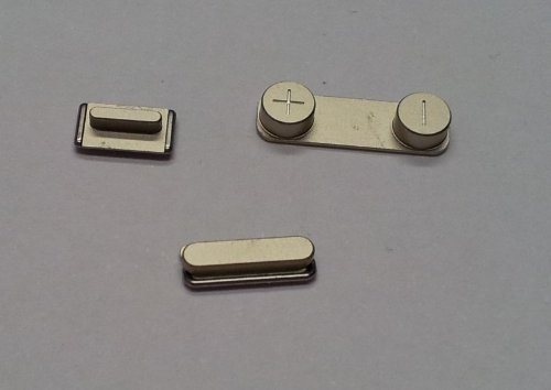 Sintech Tasten Set Gold kompatibel für goldenes iPhone SE/5S (Lautstärke, Stummschaltung, Powerknopf)