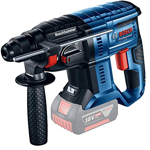 Bosch Professional 611911000 GBH 18 V - 20 Cordless Rotary Hammer (Battery Not Included, 18 V, Maximum Drilling Diameter in Concrete: 20 mm, Cardboard Box), Navy Blue, 11.9 cm*36.6 cm*23.1 cm