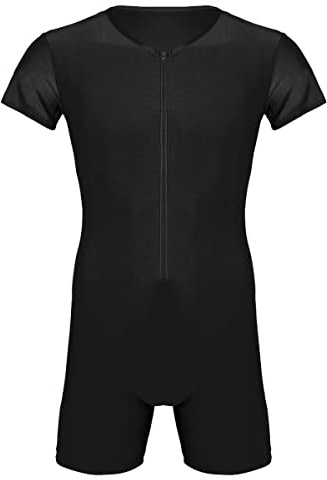 TiaoBug Herren Body Stringer Bodysuit Overall Unterhemd Männer Unterwäsche Enger Anzug mit langem Bein