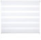 Laneetal Tenda a Rullo Doppia Tende Avvolgibili Oscuranti Termica Protezione per Finestre, Giorno e Notte, Senza Fori, 60 x 220 cm Bianco 0980014