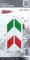 BIKE-label Auto Aufkleber 3D Länder Flaggen Italien Italy je 100 x 20mm 300050N