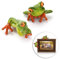 Sumnacon 2 Pcs Resin Frogs Decor Office Desk Toy Frog for Computer Monitor Desk Decoration, Front and Side Style
