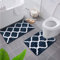 Homaxy rutschfest Badematten Set 2 teilig Weich Hochflor Bad WC Badezimmerteppich Set Mikrofaser Badvorleger Set 2teilig –Marine Blau