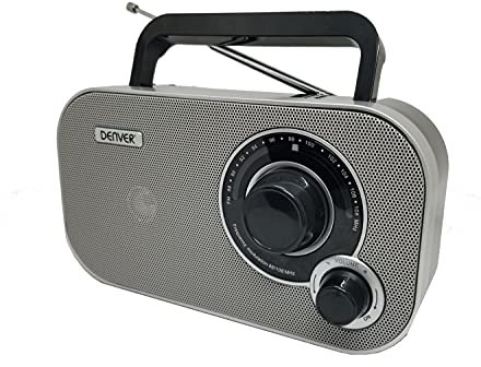Denver TR-51 UKW-Radio mit analogem Tuning, Grau