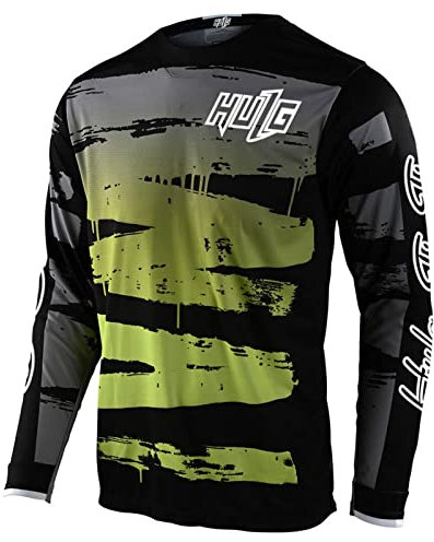 Men's Cycling Jersey MTB Tops,MX MTB Lightweight Materials,Breathable Material,Mountain Bike Long Sleeve Breathable Comfortable Soft Moisture Wicking Cycling Jersey (Color-19,S)