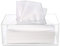MYSUNBAR Tücherbox Tissue Box Transparent Taschentuchbox Acryl Serviettenbox Kosmetiktücherbox Taschentuchspender für Schlafzimmer Büro Küche Wohnzimmer Deko Wohnkultur 22 x 12 x 9 cm