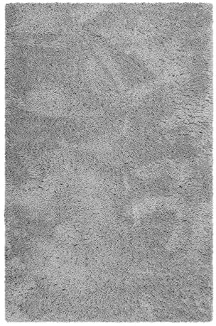 Wecon Home Kuschelig weicher Esprit Hochflor Teppich, bestens geeignet fürs Wohnzimmer, Schlafzimmer, Kinderzimmer und Flur Yogi (133 x 200 cm, grau)
