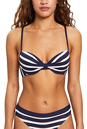 ESPRIT Damen Brela Beach Rcs Pad.plunge Bikini, Navy 3, A EU