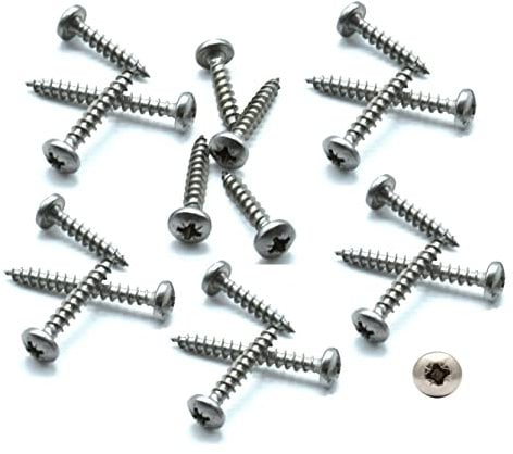 TERF® 3.5mm X 20mm (No. 6 X 0.79) Pan Head Pozi Drive Steel Screws 3.5mm X 20mm Self Drilling Self Tapping Wood Chipboard and Multi Purpose Screw - Pack of 100