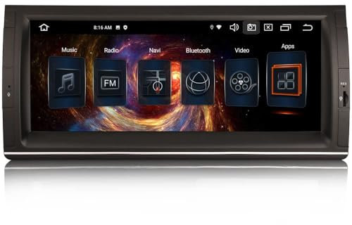 GONFEN 10,25 Pulgadas 8 Núcleos Android 13 Radio Coche con Navegación GPS para BMW X5 E53 Soporte Wireless Carplay Android Auto Bluetooth WiFi DSP FM RDS SWC Dab+ 4GB RAM+64GB ROM