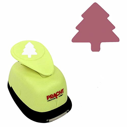 Pracht Creatives Hobby Motivstanzer Jumbostanzer Tannenbaum 25 mm Motivlocher, Papierstanzer