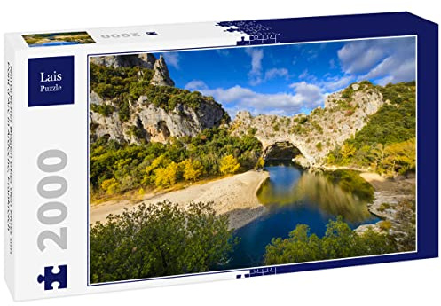 Lais Puzzle Natürlicher Bogen über den Fluss am Pont d'Arc in Ardeche, Frankreich 2000 Teile
