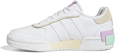 adidas Damen Postmove SE Shoes Basketball-Schuhe, Cloud White/Cloud White/Sand Strata, 38 EU