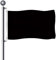 5ft x 3ft Black Flags and Banners Pennant Double Stitched Vivid Color Plain Black Flags Polyester Decoration for Garden Room Game Parade Sport Events Festival Party 90 X 150cm with Brass Grommets