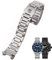 FOUUA Edelstahl Uhrenarmband 22mm for TAG Heuer Metallarmband Armbänder Echtleder-Uhrenarmband Silbrig Schwarz Armband Uhrenarmband Ersetzen Original for TAG Heuer for TAG Heuer Carrera Aquarace Serie