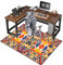 ZHXQ Desk Chair Mat For Hardwood Floor Gaming Chair Mat Office Chair Mat For Hardwood Floors Carpet Wooden Floors Durable Non-Slip Soft Floor Protector Office Chair Mat 80 x 100 CM