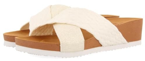 GIOSEPPO Sandalias con CUÑA Tipo Bio Y Tiras Blancas para Mujer GOULDS