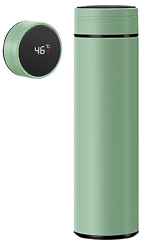 PIPOEI Taza de Viaje Termica de Acero Inoxidable 304 con Pantalla LED Táctil Inteligente con Temperatura, Termo Taza 500ML, Térmica de Doble Pared Bebidas Libre de BPA A-Smart