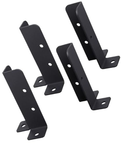 DOITOOL 4pcs Pergola Bracket Post Base Bracket for Fence Post Anchor Deck Railing Installation